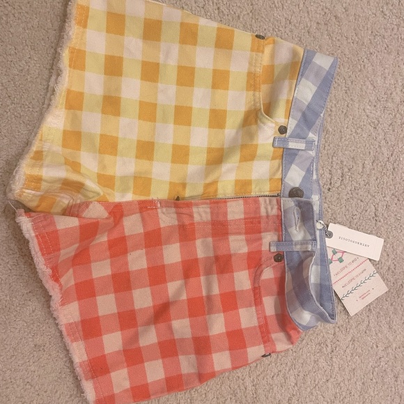 Anthropology Farm Rio Red White Yellow & Blue Shorts XS NWT - Picture 1 of 5